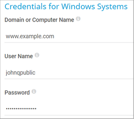 Credentials for Windows Systems